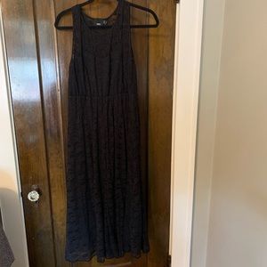 Black lace maternity dress